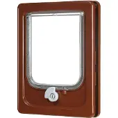 Zolux Chatière porte bois 4 positions Marron