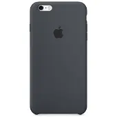 Apple iPhone 6/6s Coque Silicone Gris anthracite