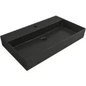 Plieger Kansas washboard - 80x45 cm - met kraangat - matzwart (45 cm, 80 cm)