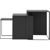 Ferm Living Cluster Tables - Lot de 3 Black