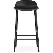 Normann Copenhagen - Forme Tabouret de bar H65 Steel/Black