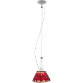 Ingo Maurer Suspension , Campari Light, dimmable, Rouge, Salon / séjour, Verre, Design