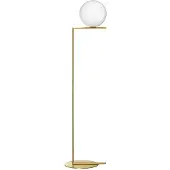 Flos Lampadaire , IC F2, dimmable, Or / laiton, Salon / séjour, Métal, Design
