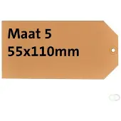 Hf2 395006 étiquette produit , 55 x 110 mm, brun kraft