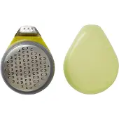 Chef'n - Râpe à citron manuelle, Plastique & acier inoxydable, jaune, 25,5 cm