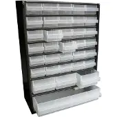 Raaco - Armoire à tiroirs métallique - 34 tiroirs - 10 séparateurs inclus