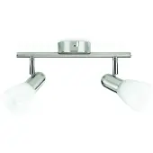 Philips E14 Essentials Jute Spot Bar/Tube Light, Nickel 2 ampoules nickel [Classe énergétique A++]
