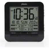 Alecto AK-20 - Réveil numérique avec thermomètre, noir