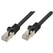 Shiverpeaks Câble patch RJ45 avec câble brut CAT 7 PIMF noir 15m