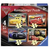 Ravensburger Disney Cars 3 Puzzle, 4en1