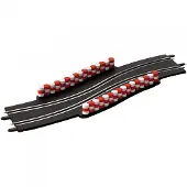 Carrera Toys Circuit de course miniature GO!!! DIGITAL 143 avec 2 chicanes - Noir