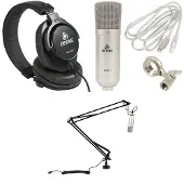 Devine M-Mic PRO USB Podcast Bundel - Pack Podcast avec bras de micro articulé et casque