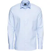 Olymp Homme OLYMP No. Six Super Slim Chemise bleu, Pied-de-poule