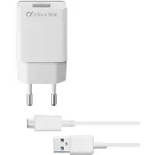 Cellularline Chargeur secteur 5W + câble microUSB 1m