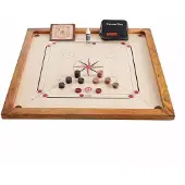 Ubergames Nouveau 2025 Modèle : Carrom Set - 7Kg, Topspiel aus Asien- Aus Eco-Holz, Mit Transporttasche Für Die Steine