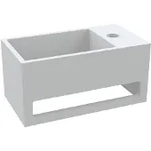 Best design Mona Droite lave-mains avec porte-serviettes Just Solid 33x18x16cm 4004930