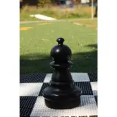 Ubergames - Pièce d'échecs - Paysans 42 cm - Noir - Convient pour le jeu d'échecs
