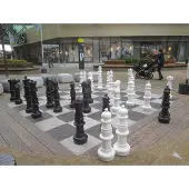 Ubergames XXXL Giga Echecs, jusqu'à 94 cm, PVC-UV Protégé - Sans plateau