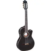 Ortega RCE145 Spruce Slim Neck Black