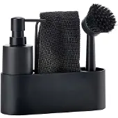 Zone Kitchen Dishwashing Set (Set of 3) Singles Black (Jeu de 3)