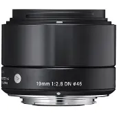 Sigma EX - Objectif grand angle - 19 mm - f/2.8 DN - Sony E-mount - pour Sony Cinema Line; a VLOGCAM; a1; a1 II; a6700; a7 IV; a7 V; a7C II; a7CR; a7R V; a9 III