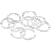 Wheels Washer 10 Units Argenté 24 mm