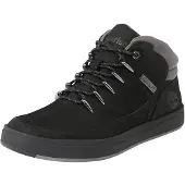 Timberland Bottes lacées Davis Square MID pour hommes, couleur noire, style décontracté