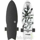 Street Surfing Shark Attack 30 "Longboard auto-conduite Grand Blanc