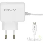 PNY Micro-USB Charger - Adaptateur secteur - 12 Watt - 2.4 A (Micro-USB de type B) - Union européenne