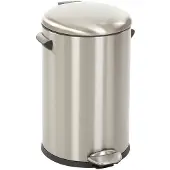 EKO - Poubelle à pédale Belle Deluxe 12 litres - Acier inoxydable et plastique - Acier inoxydable mat