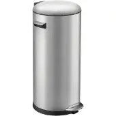 EKO - Belle Poubelle à pédale de luxe 30 litres - Acier inoxydable Plastique - Acier inoxydable mat