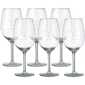 Yoursurprise Verres à vin rouge personnalisés (6 pièces)