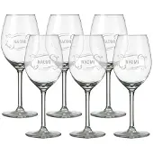 Royal Leerdam Verres à vin blanc personnalisés (6 pièces)