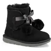 Ugg Bottes en peluche - Gita - Noir av. Pompons - - 35 - Bottes en peluche