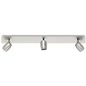 TRIO , Spot, Michael 3xgu10, Max.28,0 W Corps: Metal, Nickel Mat L:54,0cm, L:5,0cm, H:13,0cm Ip20