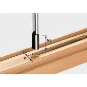 Festool 490960 - Fraise à rainurer HW S8 D10/25