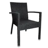 Bolero Fauteuils en rotin PE anthracite