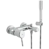 GROHE Concetto robinet de baignoire avec inverseur et raccords avec ensemble de douche chromé 32212001
