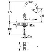 GROHE 30189000 Robinetterie de salle de bain