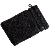 Vossen Gant de toilette Vossen Cult de Luxe Scwartz (set de 6)