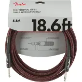 Fender 5,5m Professional Instrument Cable Red Tweed