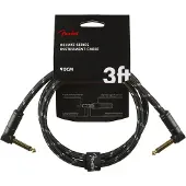 Fender 90cm Deluxe Instrument Cable Angle/angle Black Tweed