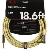 Fender 5,5m Deluxe Instrument Cable Straight/angle Tweed