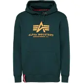 Alpha industries Sweat-shirt sapin / mandarine / rouge / blanc