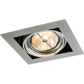 QAZQA Spot encastrable acier G53 111mm réglable - Oneon