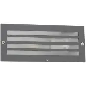 QAZQA Applique encastrée moderne gris foncé IP44 - Hurricane
