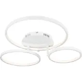 QAZQA Plafonnier moderne blanc avec LED et variateur - Rondas