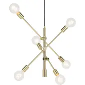 QAZQA Suspension Art Déco en laiton 6 lumières - Sydney