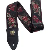 Ernie Ball Sangle de guitare Jacquard Rouge Rose (P04142)
