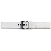 Samsung Gear Sport Bracelet de montre en Cuir Blanc